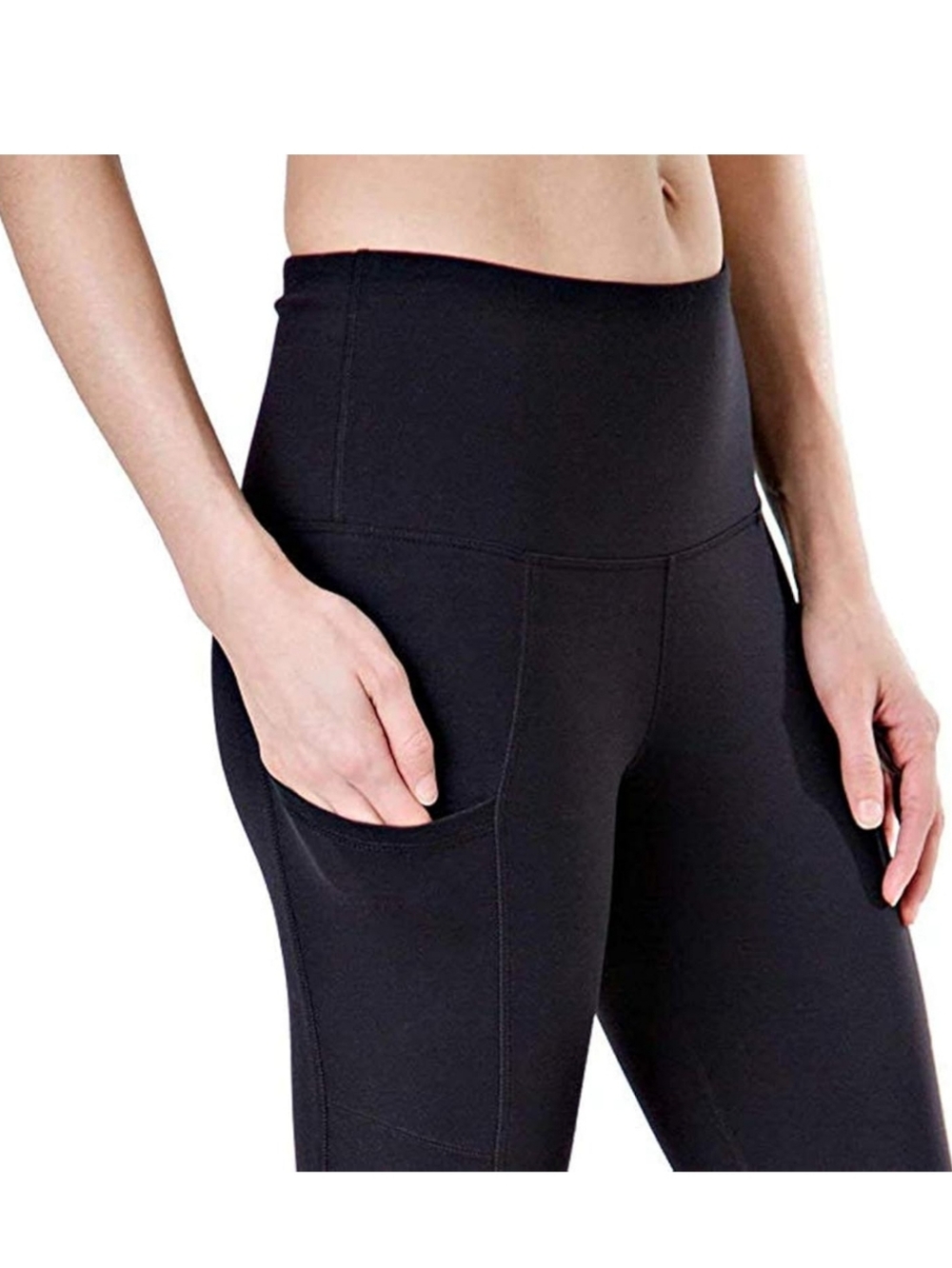 ๐ฅTuff Athletics Women's Active Yoga Tight High Rise Leggings (M, Black) - Picture 2 of 7
